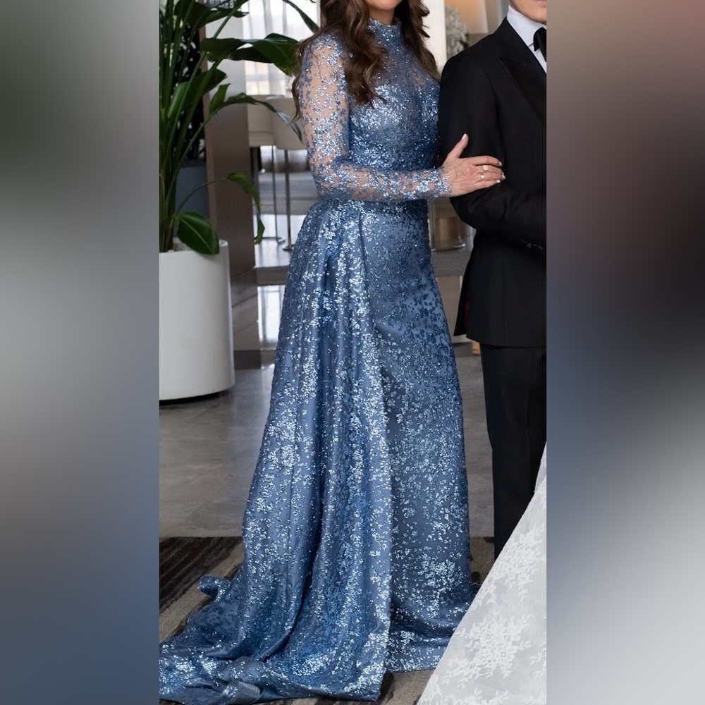 Evening Dress Maxi long sleeves party gown